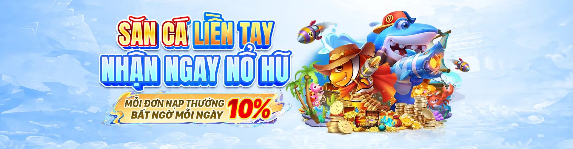 Thế giới bắn cá Open88 với đa dạng loài cá và kho báu dưới đại dương