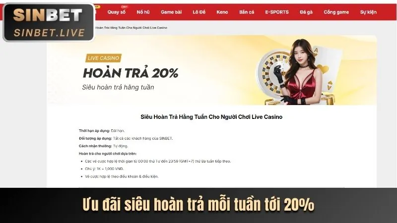Hoàn trả không giới hạn Open88