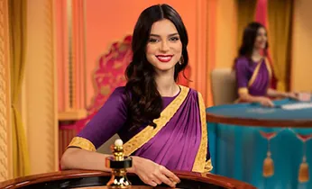 Hình ảnh bàn Blackjack với các quân bài và chip cược